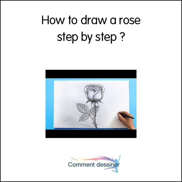 How to draw a rose step by step